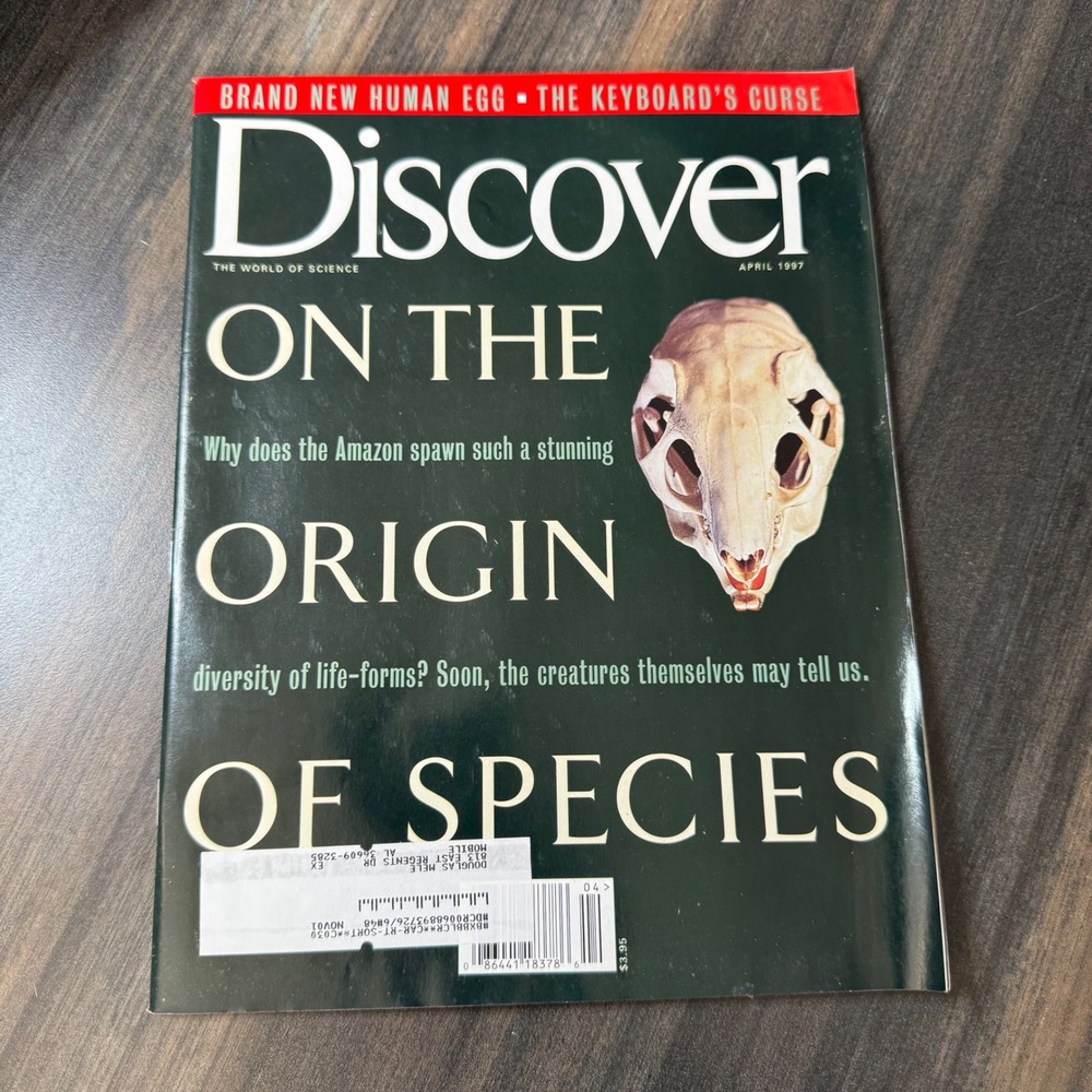 Discover Magazine April 1997 Origin of Species The World of‎ Science